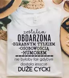 a koszulka śmieszy prezent dla kobiety Odzież obuwie dodatki Odzież damska Tshirty i koszulki damskie