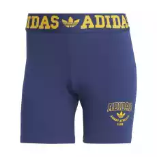 Szorty damskie adidas WAISTBAND BOOTY niebieskie IL2421 Odzież obuwie dodatki Szorty i spodenki