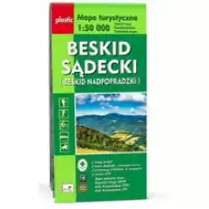 Mapa turystyczna Beskid Sądecki 150 000 Książki Literatura podróżnicza