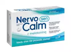 NervoCalm Sen z melatoniną x 20 tabletek Zdrowie i uroda Zdrowie FarmaceutykiLeki