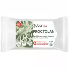 Luba Med Proctolan specjalistyczny papier toaletowy dla osób z hemoroidami 50szt Dla dziecka Akcesoria dla mamy