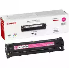 Toner Oryginalny Canon CRG716 M 1978B002AA Purpurowy DARMOWA DOSTAWA w 24h Komputery Drukarki i skanery Materiały eksploatacyjne do drukarek Tonery i bębny