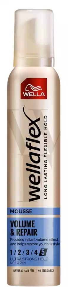 Wella Wellaflex Volume Repair pianka do włosów 200ml Zdrowie i uroda Kosmetyki i akcesoria Pielęgnacja i stylizacja włosów Kosmetyki do stylizacji włosów