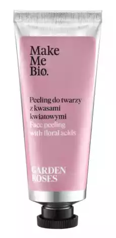 Make Me Bio Garden Roses peeling do twarzy z kwasami kwiatowymi 40ml Zdrowie i uroda Kosmetyki i akcesoria Pielęgnacja twarzy Peelingi i scruby do twarzy