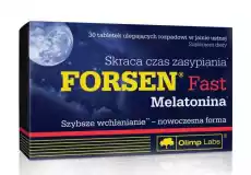 OLIMP Forsen Fast Melatonina x 30 tabletek Zdrowie i uroda Zdrowie FarmaceutykiLeki