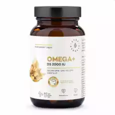 Omega Witamina D3 2000 IU 60 Kapsułek Softgel Aura Herbals Artykuły Spożywcze