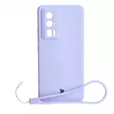 Etui Bizon Case Silicone Sq do Xiaomi Poco F5 Pro jasnofioletowe Telefony i akcesoria Akcesoria telefoniczne Pokrowce i kabury do telefonów