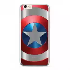 Etui Luxury Marvel Kapitan Ameryka 025 iPhone XXS srebrnysilver MPCCAPAM9905 Telefony i akcesoria Akcesoria telefoniczne Etui