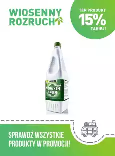 PŁYN AQUA KEM GREEN 15 L Dom i ogród Sprzątanie domu