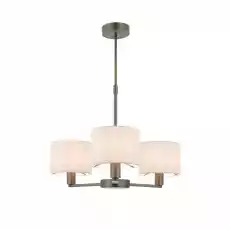 Lampa Sufitowa Wisząca Daley Antyczny Brąz Tkanina Wys 655cm Dom i ogród Wyposażenie wnętrz Oświetlenie Lampy sufitowe