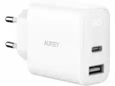 AUKEY PAF3S White ładowarka sieciowa 2xUSB Power Delivery 1xUSBA 1xUSB C 32W 48A Telefony i akcesoria