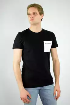 TSHIRT MĘSKI CALVIN KLEIN CZARNY Odzież obuwie dodatki Odzież męska