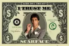 Scarface dollar plakat Dom i ogród Wyposażenie wnętrz Dekoracja Obrazy i plakaty