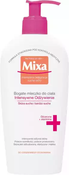 Mixa Body mleczko do ciała intensywne odżywienie 400ml Zdrowie i uroda Kosmetyki i akcesoria Pielęgnacja ciała Balsamy mleczka peelingi do ciała