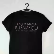 koszulka dla mamy bliźniaków Odzież obuwie dodatki Odzież damska Tshirty i koszulki damskie