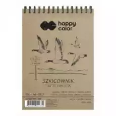 Happy Color Szkicownik na spirali PTAKI A6 90g 80 arkuszy 80 kartek Biuro i firma Akcesoria biurowe Artykuły papiernicze Notesy