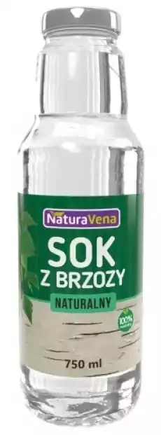 SOK Z BRZOZY NATURALNY 750 ml NATURAVENA Artykuły Spożywcze Produkty dietetyczne Soki