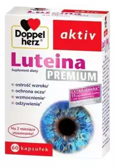 DOPPELHERZ Aktiv Luteina Premium x 60 kapsułek Zdrowie i uroda Kosmetyki i akcesoria Pielęgnacja twarzy