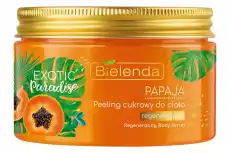 Bielenda Exotic Paradise Papaja regenerujący peeling cukrowy do ciała 350g Zdrowie i uroda Kosmetyki i akcesoria Pielęgnacja ciała Balsamy mleczka peelingi do ciała