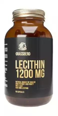 Lecithin 1200 mg 60 kaps Grassberg Artykuły Spożywcze