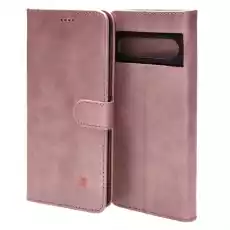 Etui Bizon Case Wallet do Google Pixel 7 Pro jasnoróżowe Telefony i akcesoria Akcesoria telefoniczne Pokrowce i kabury do telefonów