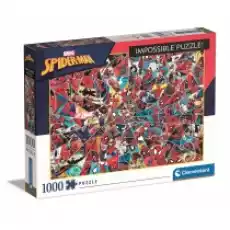 Puzzle 1000 el Impossible Puzzle SpiderMan Clementoni Dla dziecka Zabawki Puzzle