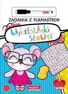 Wykreślanki słowne Zadania z flamastrem Książki Dla dzieci Edukacyjne