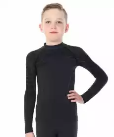 Brubeck Thermo LS13640 czarna koszulka termoaktywna Dla dziecka Odzież dziecięca Odzież sportowa