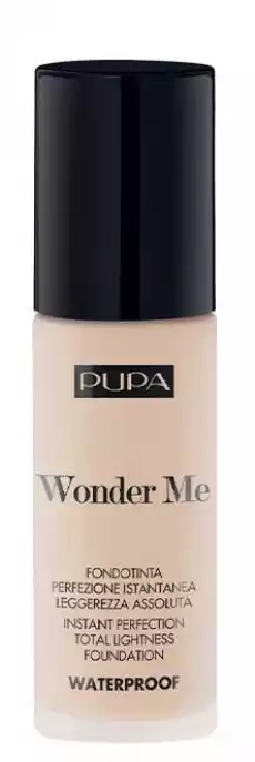 Pupa Wonder Me wodoodporny podkład do twarzy 009 Alabaster 30ml Zdrowie i uroda Kosmetyki i akcesoria Makijaż i demakijaż Podkłady i bazy