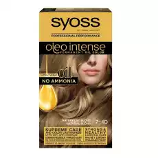 Syoss Oleo Intense farba do włosów trwale koloryzująca z olejkami 710 Naturalny Blond Zdrowie i uroda Kosmetyki i akcesoria Pielęgnacja i stylizacja włosów Farby i szampony koloryzujące