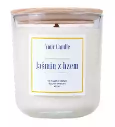 ŚWIECA SOJOWA JAŚMIN Z BZEM 210 ml YOUR CANDLE Dom i ogród Wyposażenie wnętrz Świece i aromaterapia