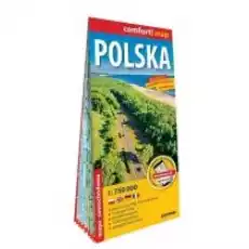 Comfort map Polska 1750 000 laminat Książki Literatura podróżnicza