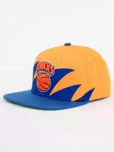 Czapka Snapback Mitchell Ness New York Knicks NBA Sharktooth HWC Pomarańczowa Niebieska Odzież obuwie dodatki Galanteria i dodatki Nakrycia głowy Czapki z daszkiem