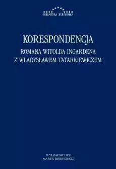 Korespondencja Romana Witolda Ingardena Książki Literatura faktu