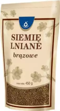 Siemię lniane brązowe 450g Oleofarm Artykuły Spożywcze Zdrowa żywność