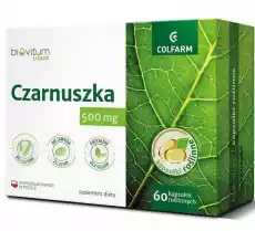 Colfarm Biovitum Czarnuszka 500 mg 60 kapsułek Zdrowie i uroda Zdrowie Witaminy minerały suplementy diety