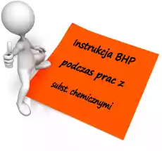 Instrukcja BHP podczas prac z wykorzystaniem substancji chemicznych Biuro i firma Odzież obuwie i inne artykuły BHP Instrukcje i znaki BHP