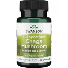 Swanson FS Chaga Mushroom 60kaps Zdrowie i uroda Zdrowie Witaminy minerały suplementy diety