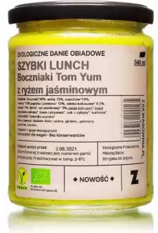 DANIE OSTRE BOCZNIAKI TOM YUM Z RYŻEM BIO 540 ml ZAKWASOWNIA Artykuły Spożywcze Gotowe dania