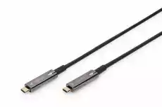 Digitus Kabel połączeniowy hybrydowy AOC USB 31 Typ CUSB Typ C 4K 60Hz 15m Komputery Akcesoria komputerowe Inne akcesoria komputerowe