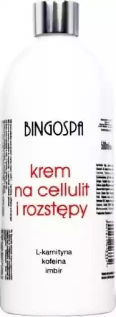 Bingospa Krem Na Rozstępy I Celulit 500 Ml Zdrowie i uroda Kosmetyki i akcesoria Pielęgnacja twarzy Toniki do twarzy