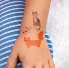Tatuaże zmywalne dla dzieci Koty Rex London Dla dziecka Akcesoria dla dzieci Karmienie dziecka Naczynia i sztućce dla dzieci