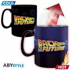 Duży kubek zmieniający kolor Back To The Future Time Machine 460 ml Gadżety