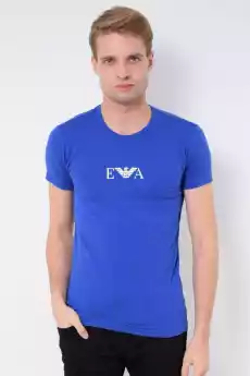 TSHIRT MĘSKI EMPORIO ARMANI NIEBIESKI Odzież obuwie dodatki Odzież męska