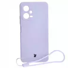 Etui Bizon Case Silicone Sq do Xiaomi POCO X5 Redmi Note 12 5G jasnofioletowe Telefony i akcesoria Akcesoria telefoniczne