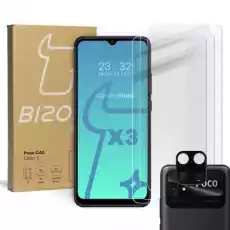 3x Szkło szybka na aparat BIZON do Xiaomi Poco C40 Redmi 10C Telefony i akcesoria Akcesoria telefoniczne Folie ochronne