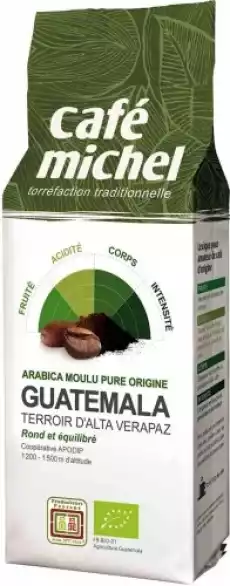 KAWA MIELONA ARABICA GWATEMALA FAIR TRADE BIO 250 g CAFE MICHEL Artykuły Spożywcze Kawa