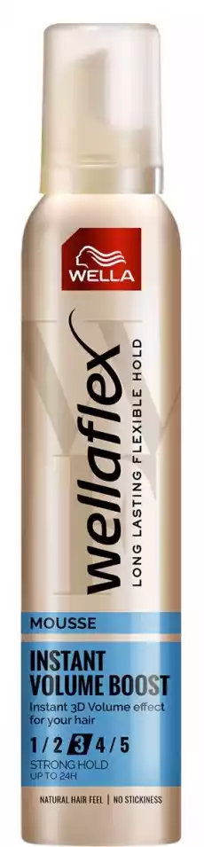 Wella Wellaflex Instant Volume Boost pianka do włosów 200ml Zdrowie i uroda Kosmetyki i akcesoria Pielęgnacja i stylizacja włosów Kosmetyki do stylizacji włosów