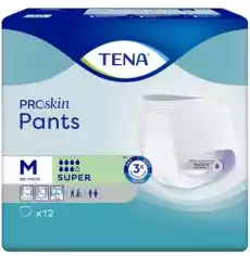 Tena ProSkin Pants Super majtki chłonne M 12 sztuk Zdrowie i uroda