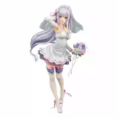 Figurka ReZERO Starting Life in Another World 17 Emilia Wedding Ver Dom i ogród Wyposażenie wnętrz Dekoracja Figurki dekoracyjne Figurki kolekcjonerskie